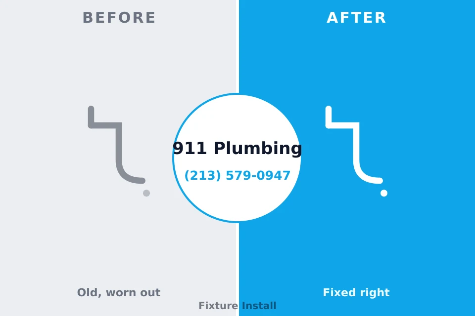 Before and after: plumbing repair Rancho Cordova, CA